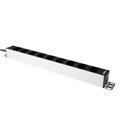 Plenty Strømskinne 19" 9xSCHUKO 3,0 m PDU 1xSchukokabel Sort/Sølv